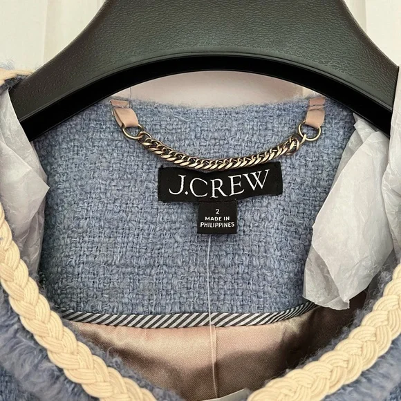 J. Crew Frances Lady Jacket in Maritime Tweed - Pale Seascape - Picture 3 of 7